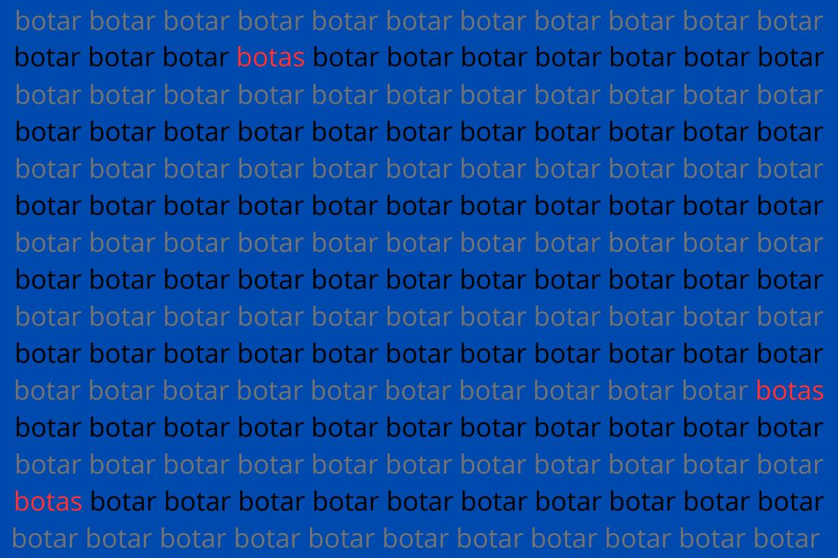 ¡Aquí se ubicaban las palabras diferentes!