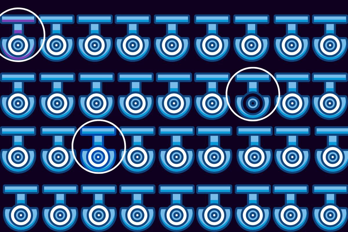 Aquí están las 3 cámaras ocultas. ¿Lograste encontrarlas en el tiempo establecido?