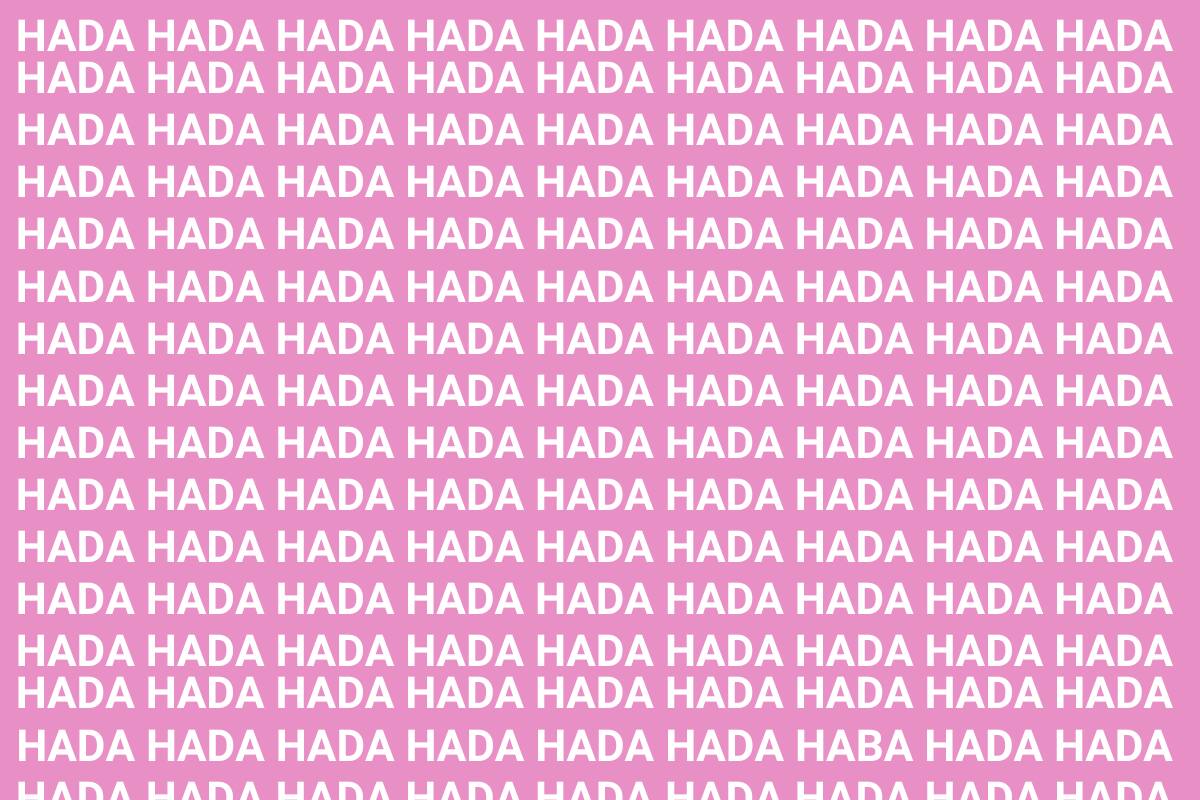¿Podrás encontrar la palabra "HABA" en tan solo 8 segundos?