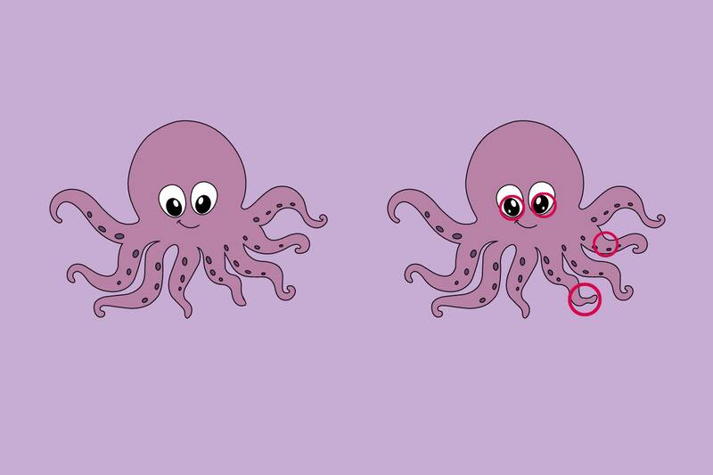 ¡Aquí estaban las cuatro diferencias!