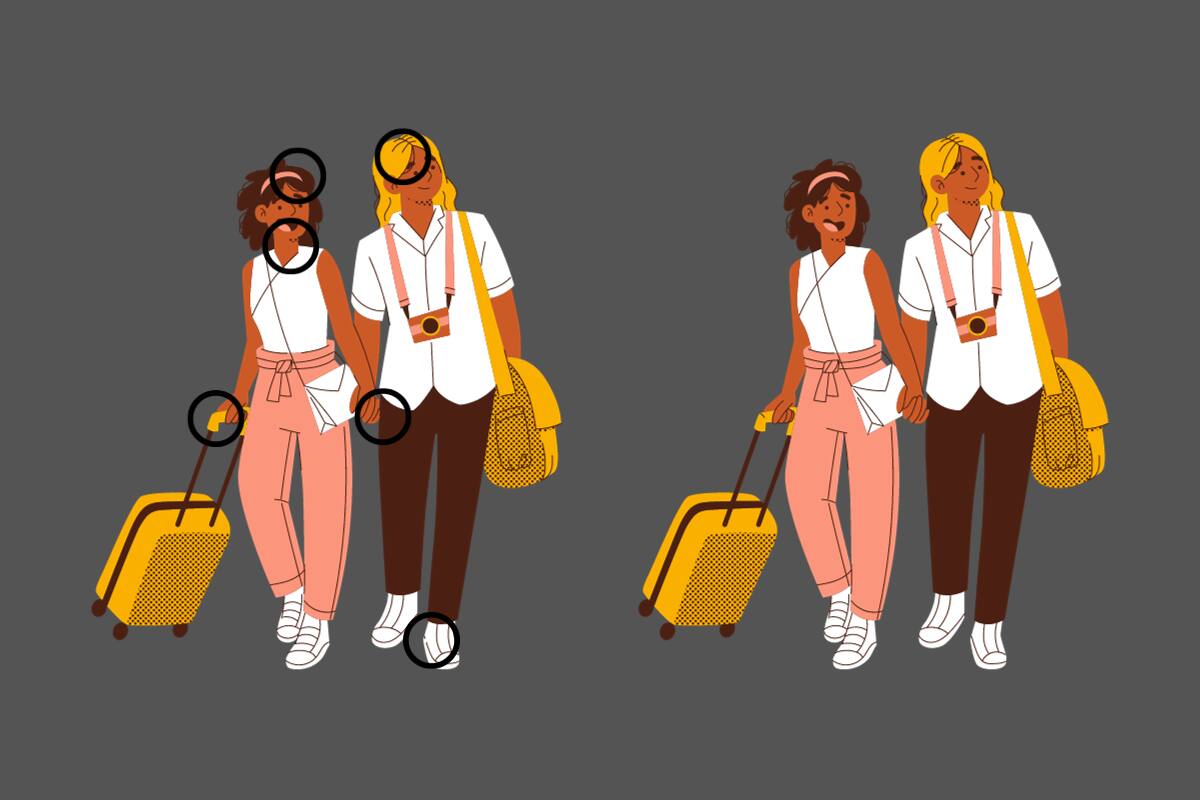 ¡Aquí estaban las seis diferencias!