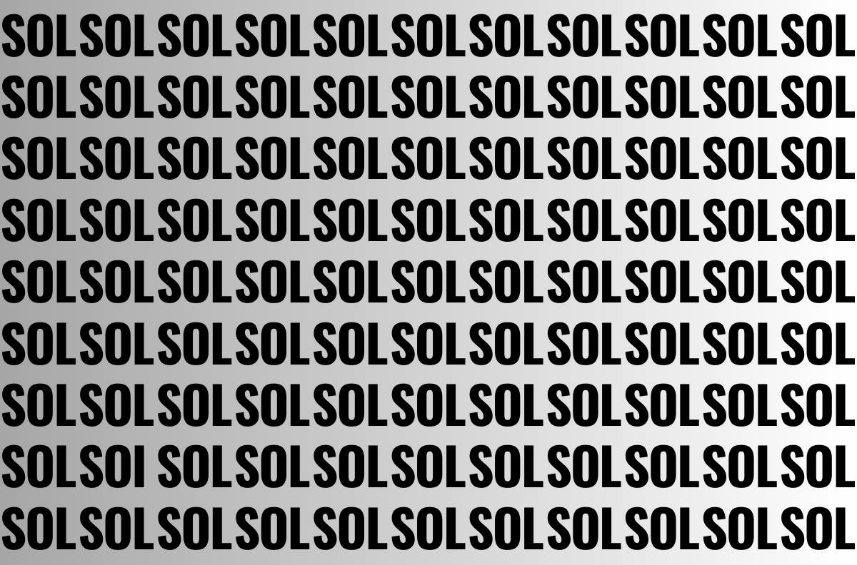 Solo los que tienen vista 10 de 10 pueden encontrar la palabra diferente