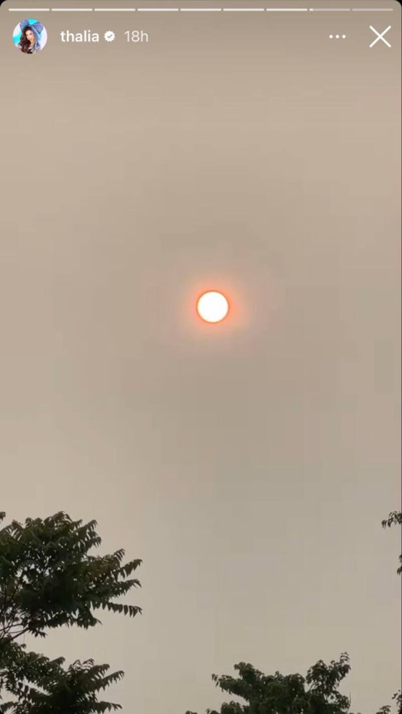 La cantante mostró como se encuentra la calidad del aire en Nueva York