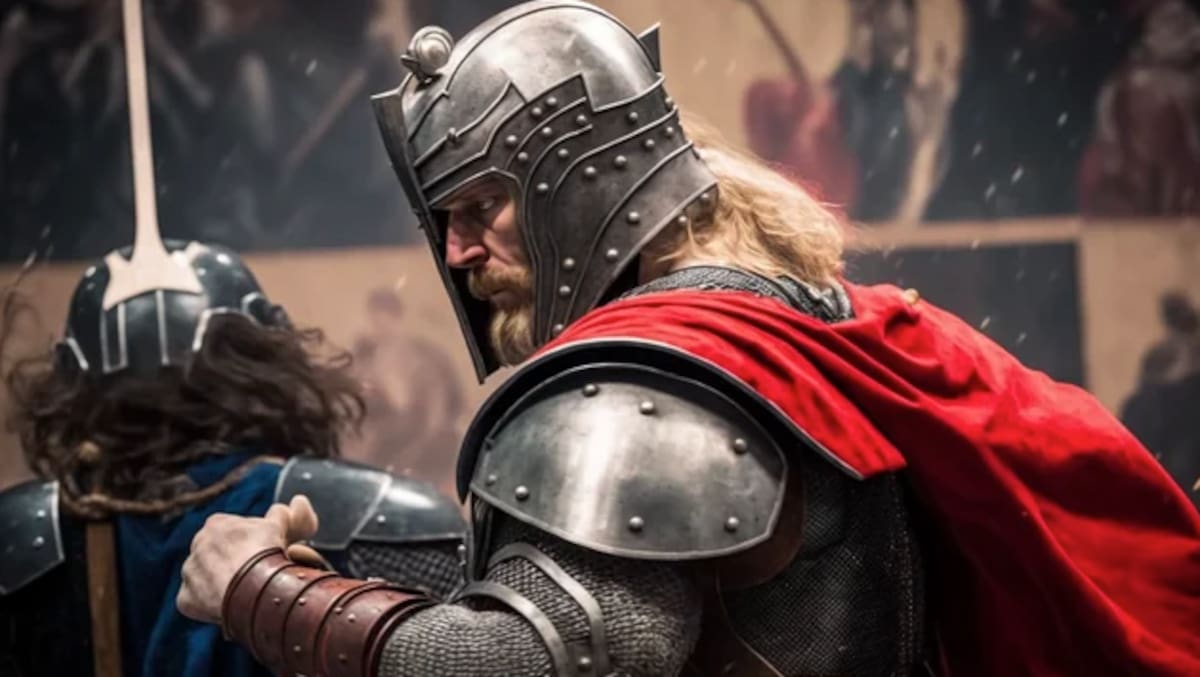 Thor en la época medieval, según la IA