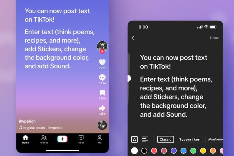 Así se vería el nuevo formato de los posts con sólo texto.