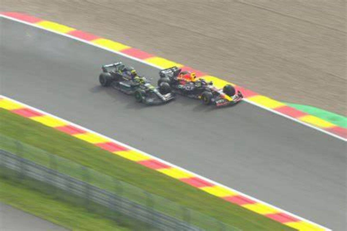 de la carrera Sprint del Gran Premio de Bélgica. (Captura de video)