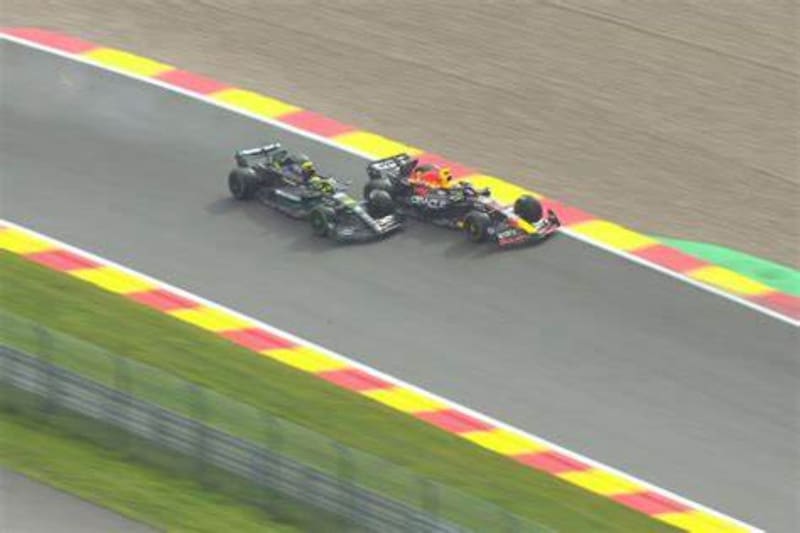 de la carrera Sprint del Gran Premio de Bélgica. (Captura de video)