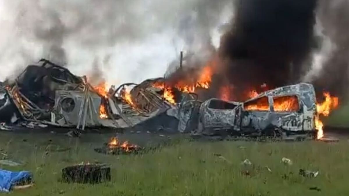 Accidente en Tamaulipas: Trailer choca, prende en llamas y deja a 26 muertos