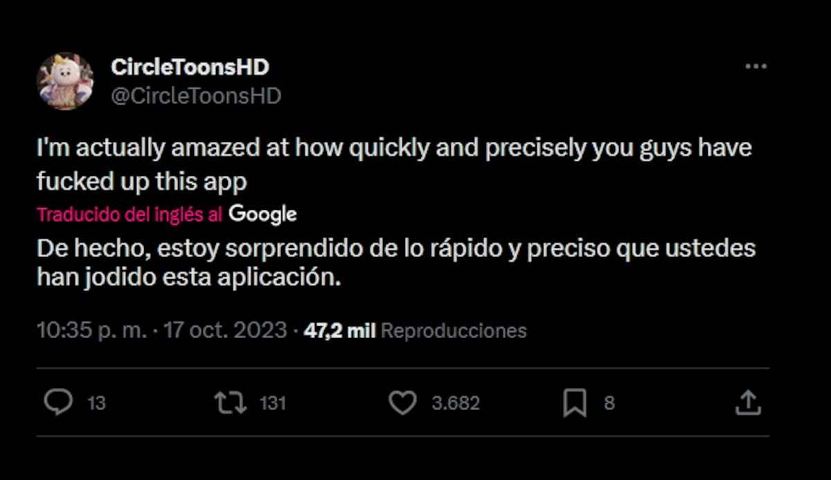 Usuarios también critican la cantidad de malas decisiones tomadas por Twitter (X).