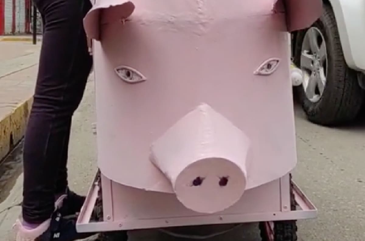 VIDEO | Peculiar forma de vender chicharrones de mujer peruana se hace viral