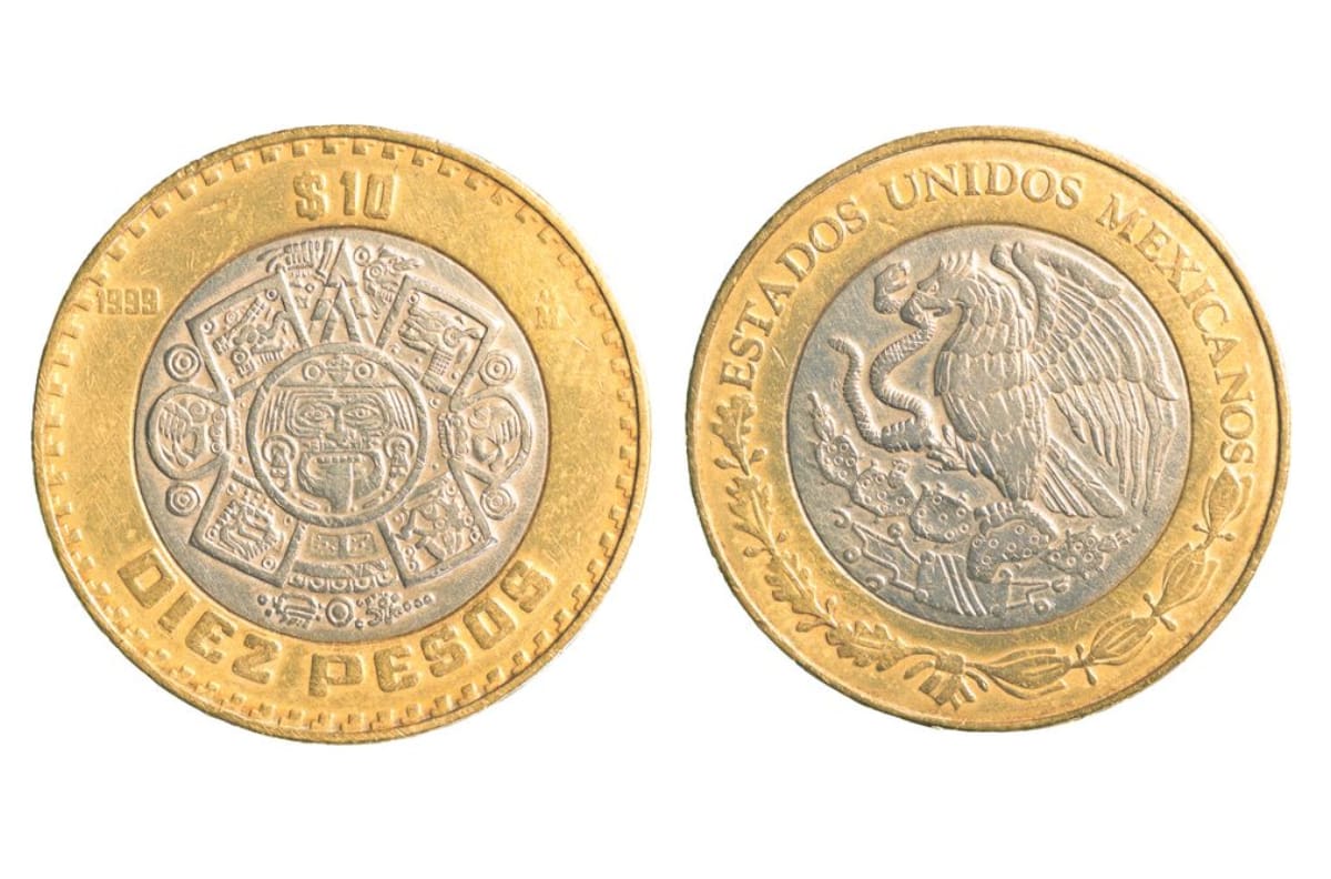 Moneda de $10 con el Escudo Nacional invertido es vendida en $500 mil pesos