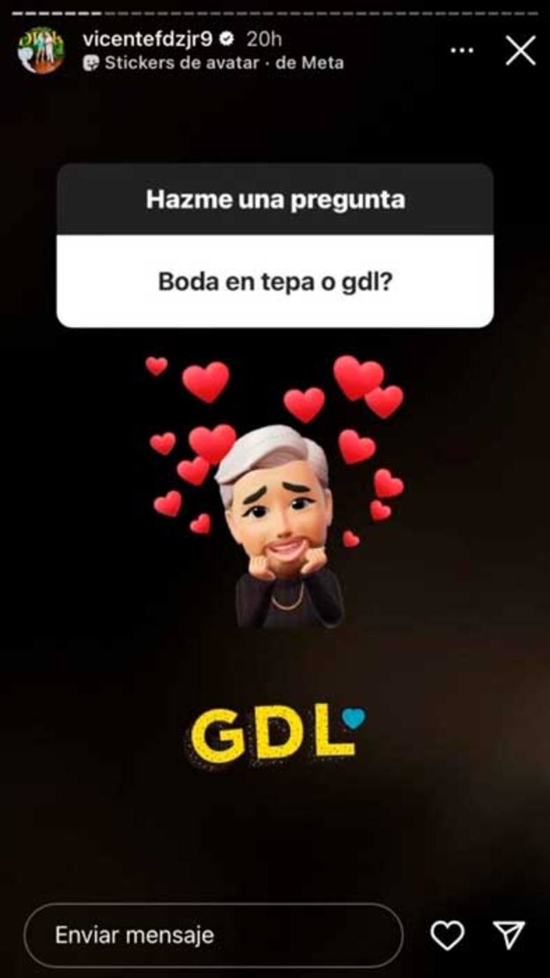 Vicente Fernández revela donde se casará