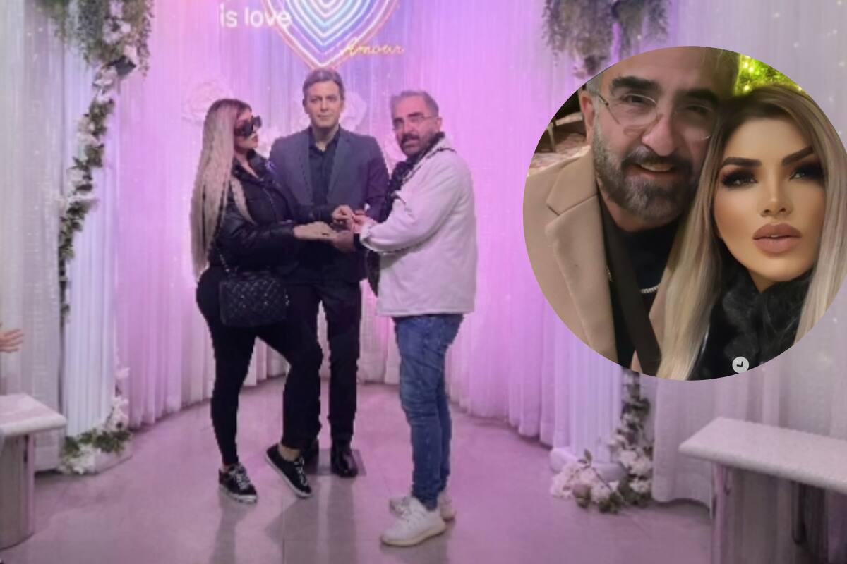 Vicente Fernández y Mariana González jugaron a casarse en Las Vegas