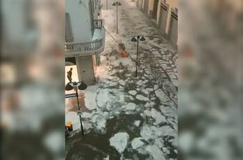 VIDEO | Impactante río de hielo fue registrado en Brianza, Italia