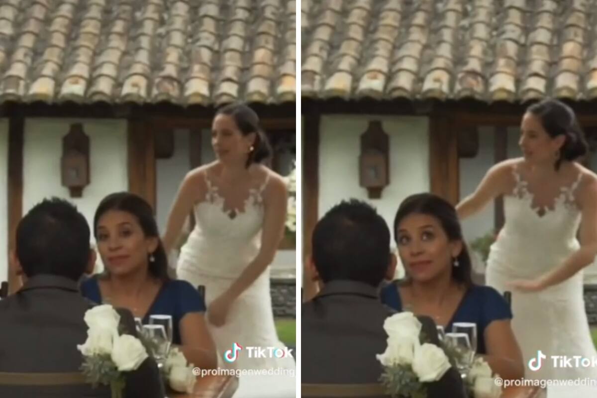 Reacción de invitada a boda se hace viral.