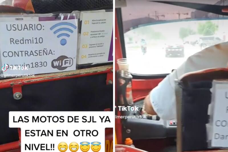 Mototaxi en Perú tiene WiFi.