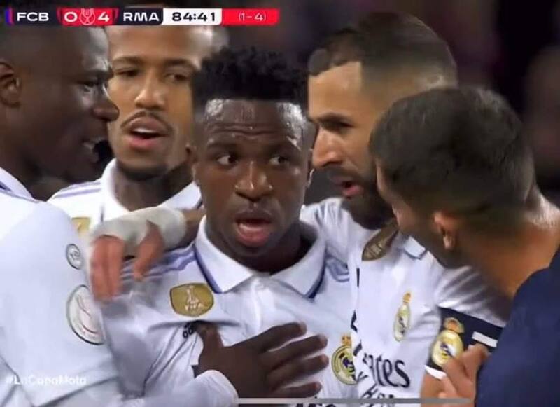 Vinicius jr explotó contra Ferrán Torres pese a la goleada del Real Madrid a Barcelona.