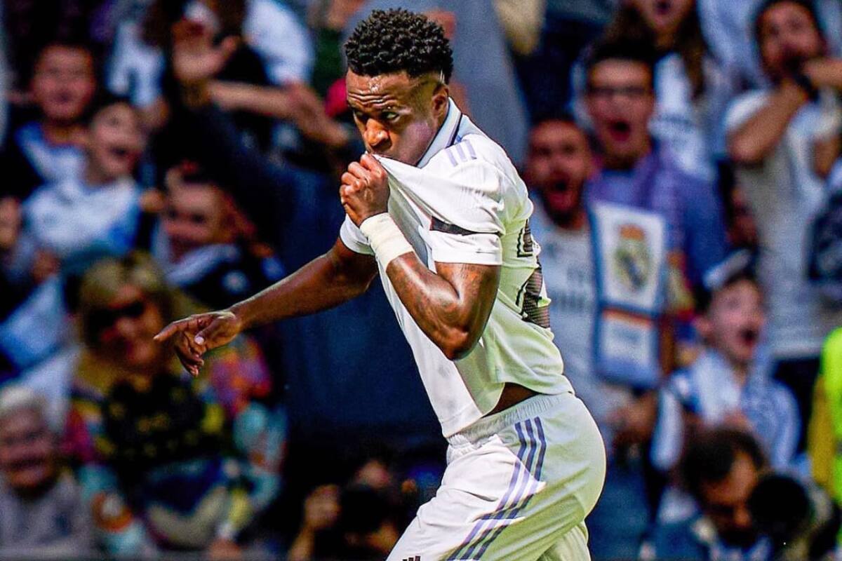 Vinicius Júnior inauguró su nuevo mural en su gimnasio. Foto: @vinijr