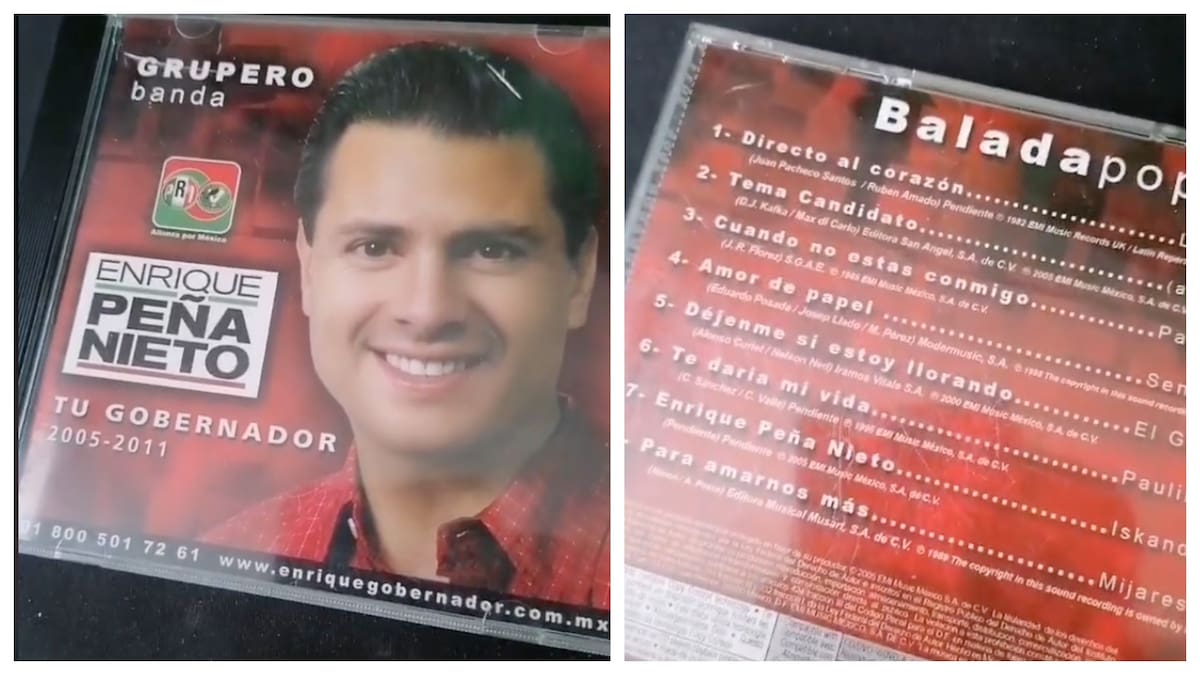 Disco de baladas de Enrique Peña Nieto.