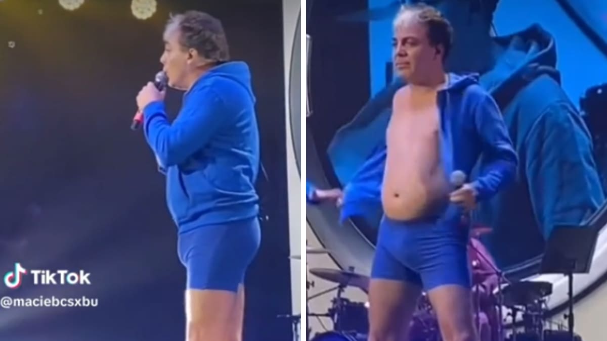 VIDEO| Cristian Castro se quita la ropa en concierto de Miranda! y se viraliza