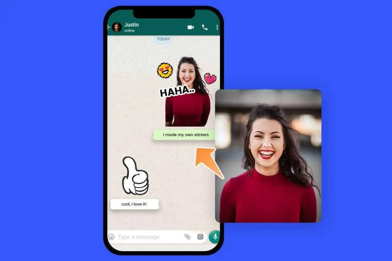 Mejora la interacción de tus conversaciones creando stickers únicos en la aplicación.