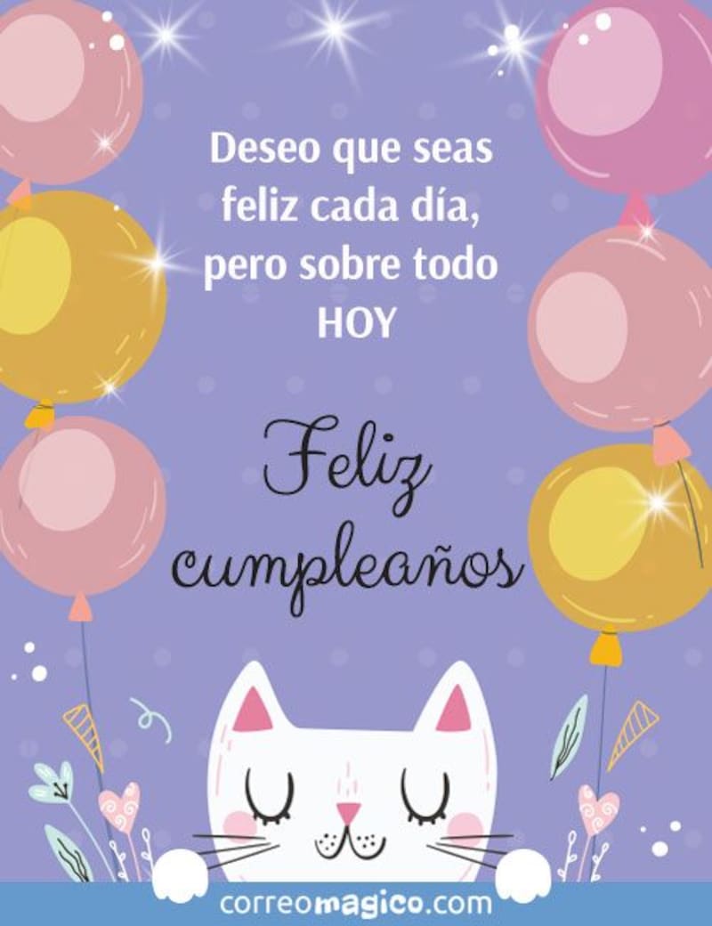 Envíale un bello mensaje por WhatsApp al o la cumpleañera.
