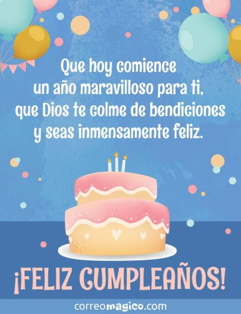 Un bonito mensaje para enviar a la persona que cumple años por WhatsApp.