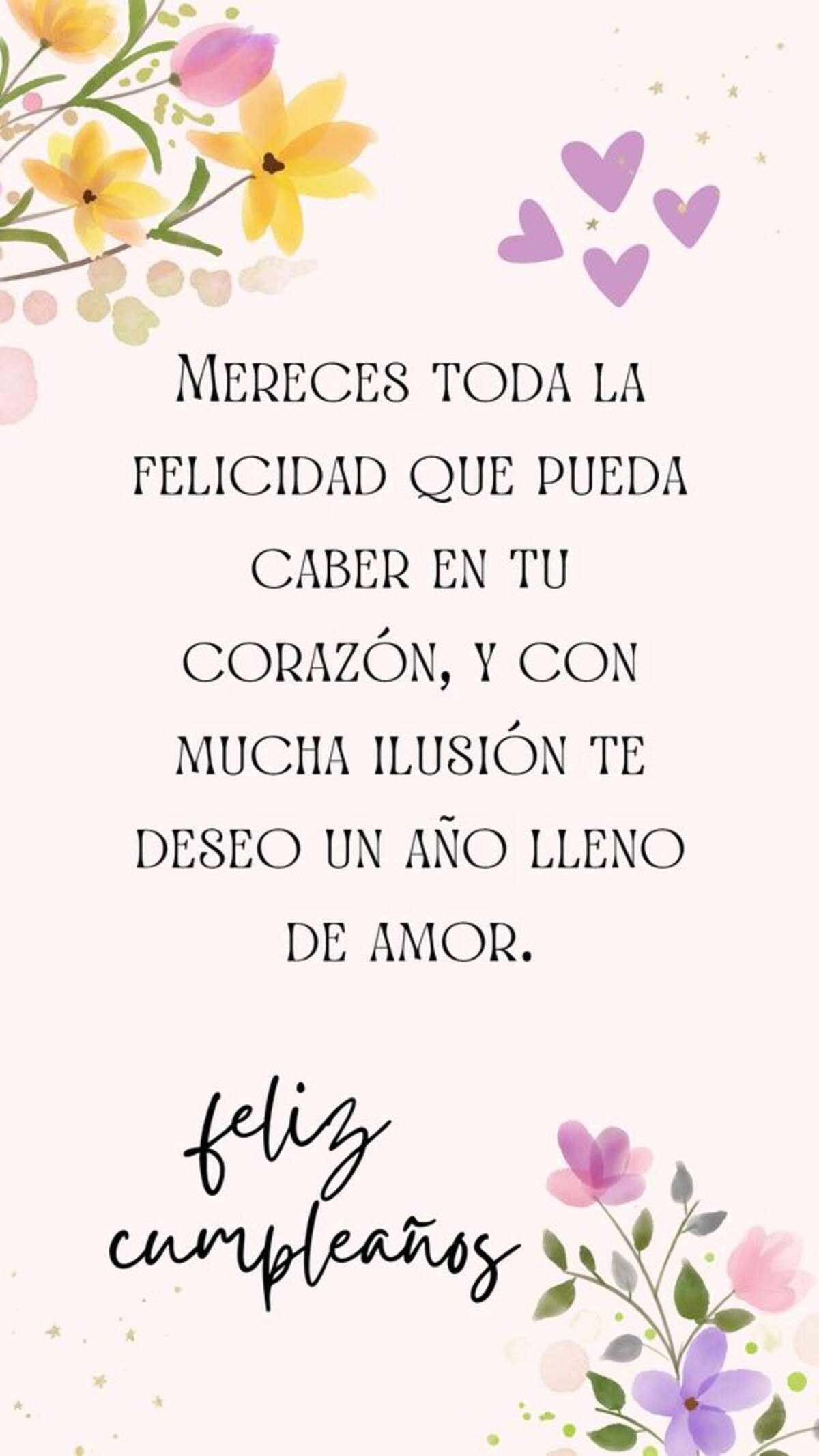 Un bonito mensaje para enviar a la persona que cumple años por WhatsApp.