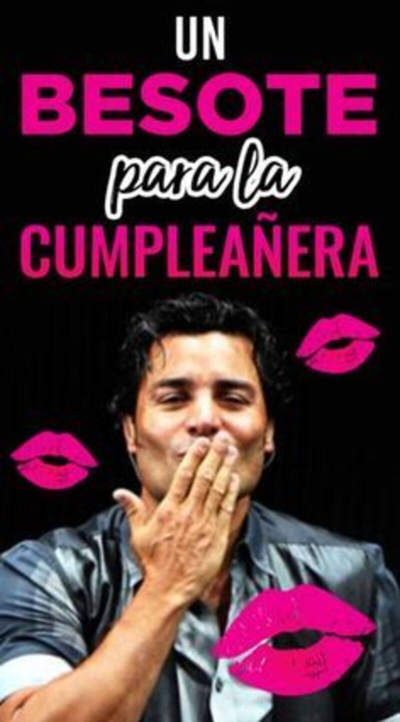¡Chayanne desea también feliz cumpleaños por WhatsApp!