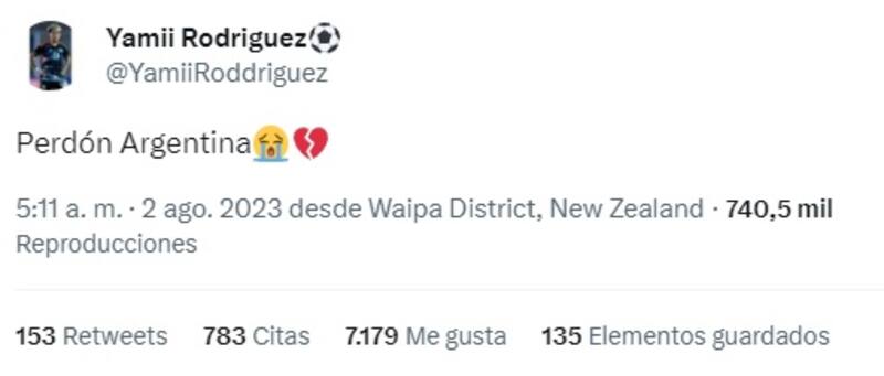 pidió perdón a toda Argentina.