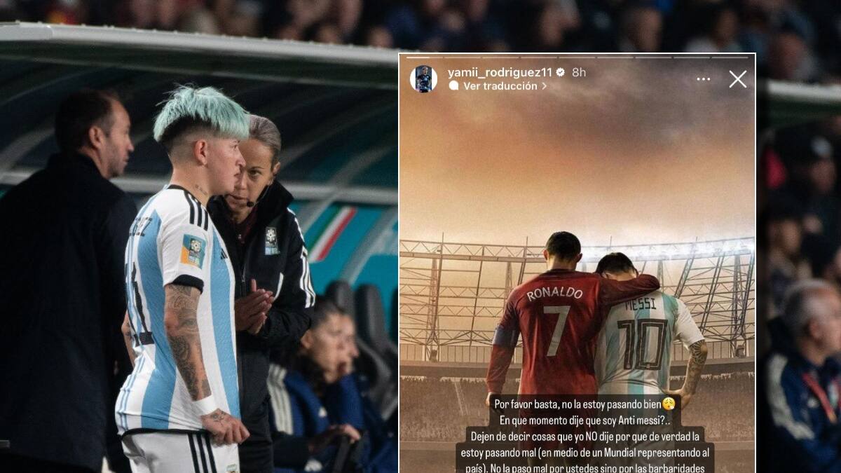 Angustioso relato de figura argentina a la que tratan de “anti Messi” en pleno Mundial Femenino