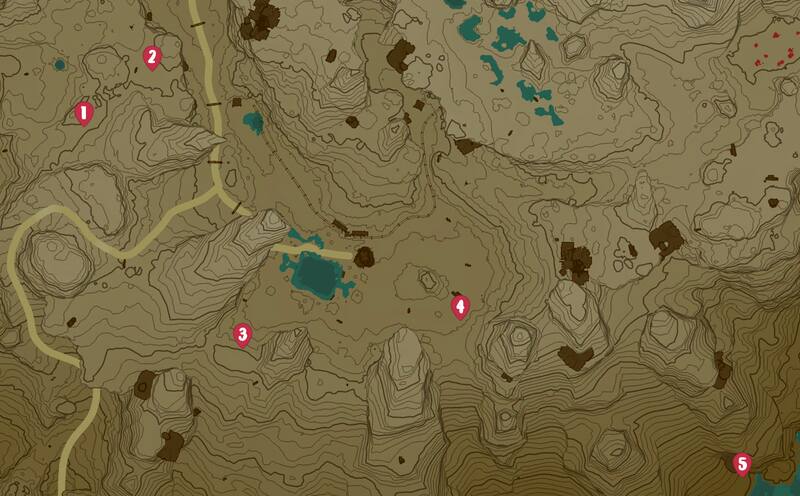 Ubicaciones Octorok.