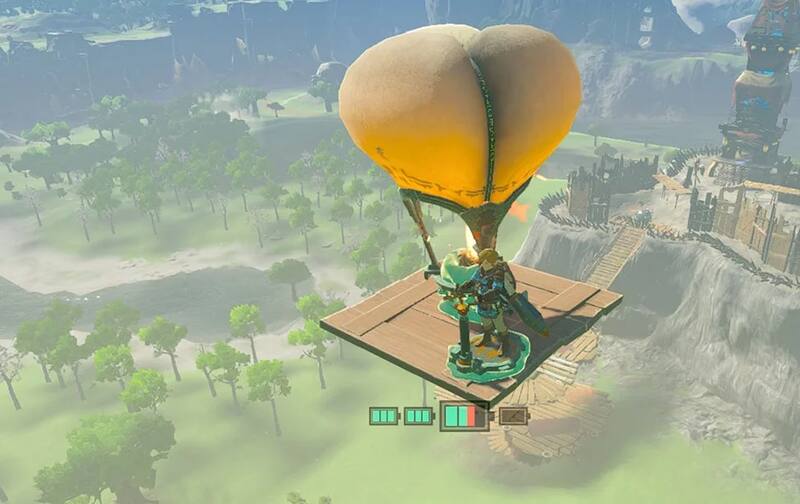 Crea objetos voladores para llegar. Créditos: Nintendo.