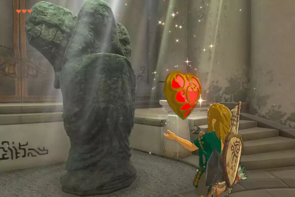 Necesitas cierta cantidad de corazones para abrir la puerta en "Find The Fifth Sage".