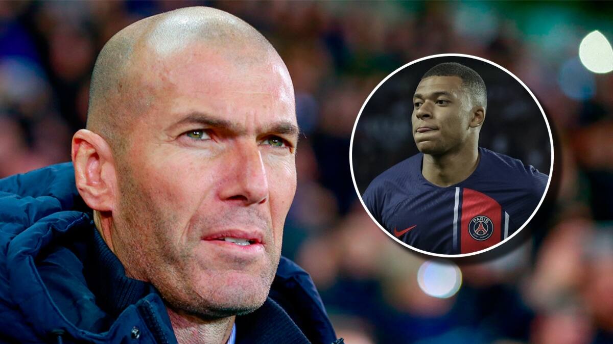 Zinedine Zidane pone todas sus fichas en Kylian Mbappé: “Espero que algún día gane el Balón de Oro”