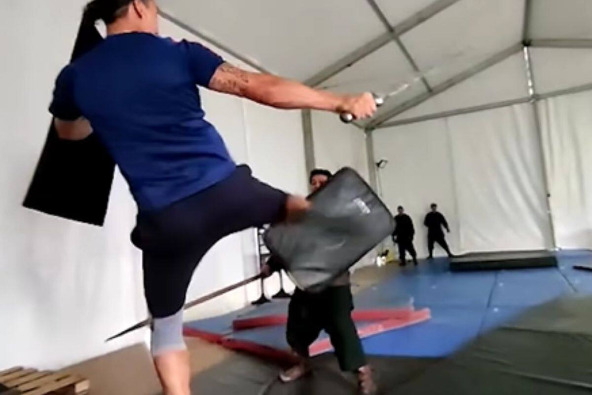 Zlatan Ibrahimovic mostró sus dotes de actor.