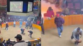 Captan el momento exacto de una explosión en pelea de Gallos en Hidalgo | VIDEO