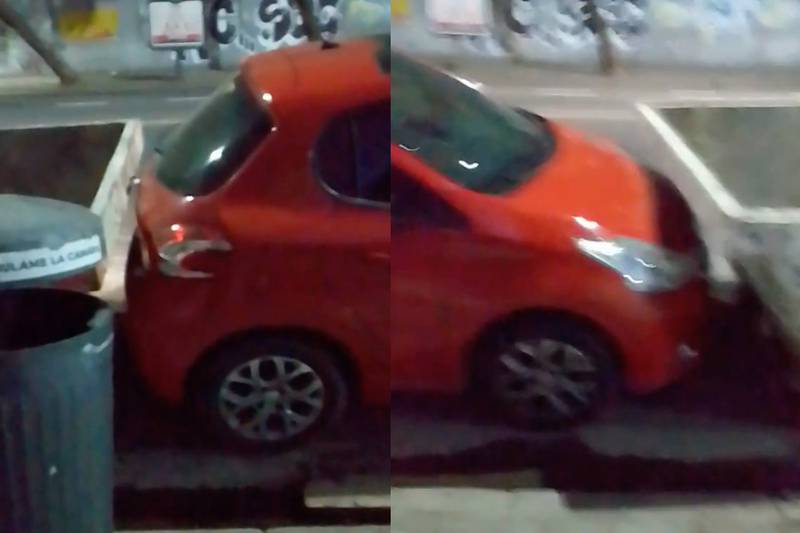 Hombre se hace viral en TikTok por peculiar forma de vengarse de un coche mal estacionado.