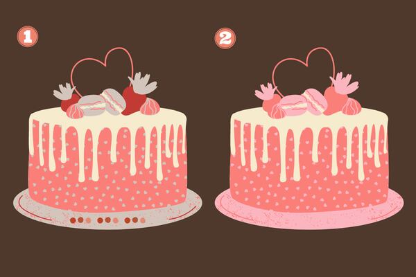 Test Visual: ¡Encuentra las 3 diferencias entre las tortas en solo 4 segundos!